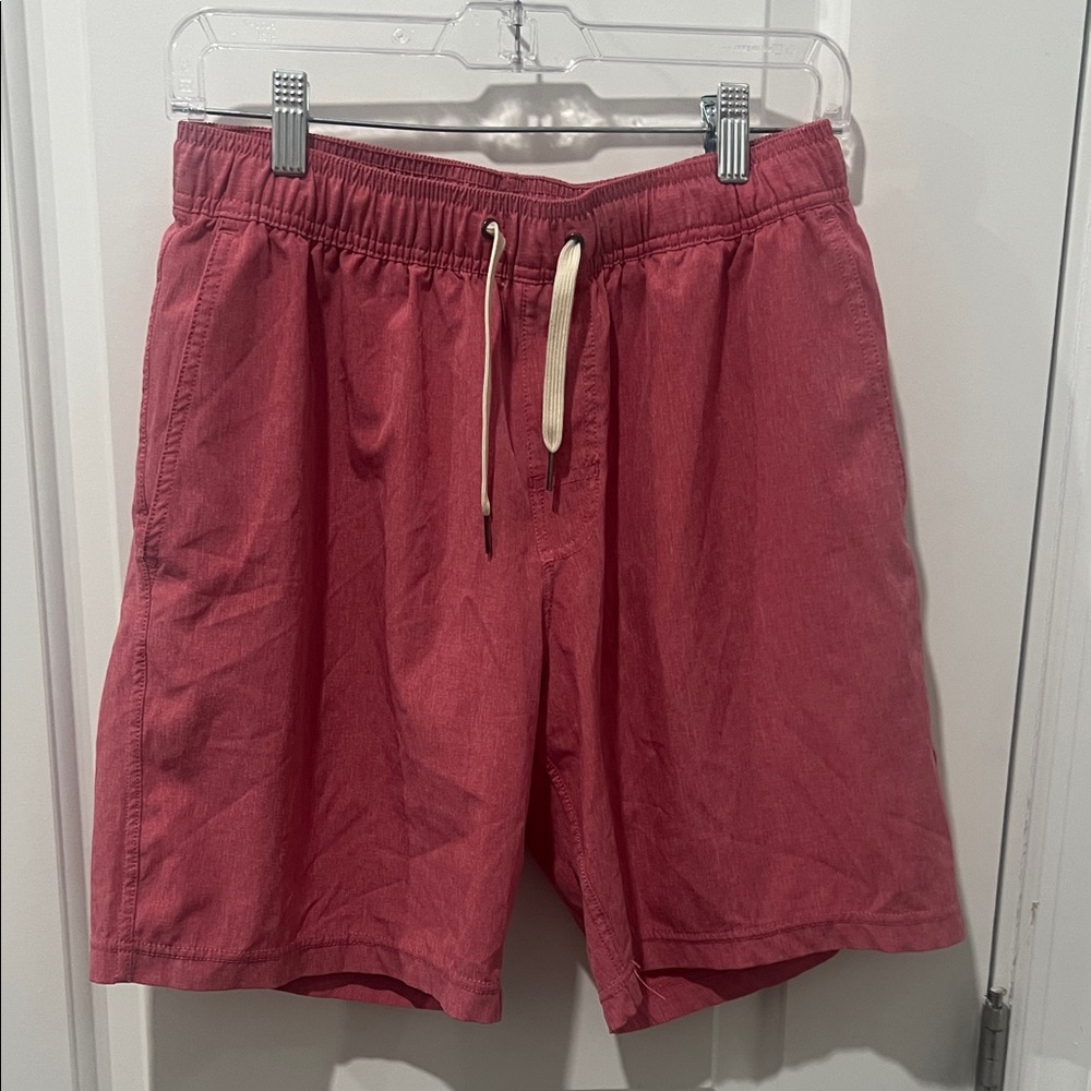 Fair Harbor Pink Drawstring Lined Shorts/ Swim Trunks - Picture 1 of 8